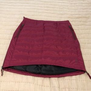 Women’s SKHOOP down skirt. Size M- Raspberry color